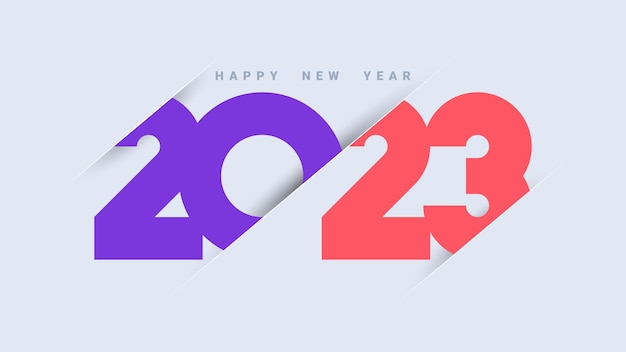 Modern happy new year 2023 background