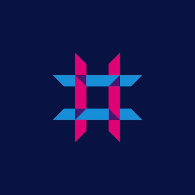 modern hashtag logo