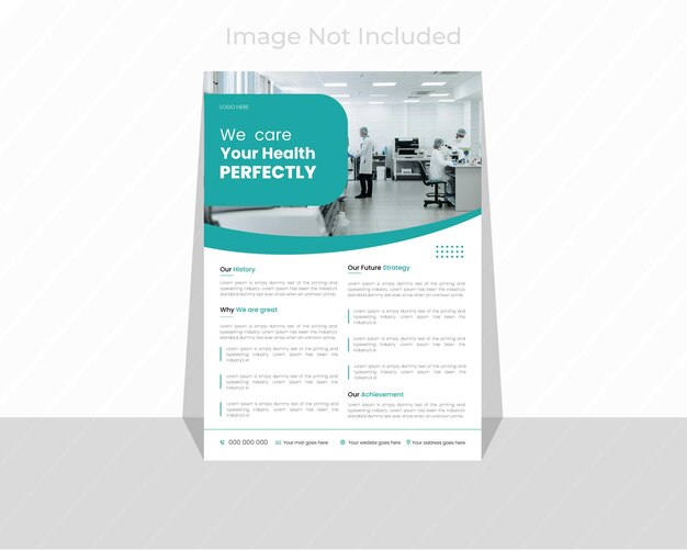 Modern health care flyer design