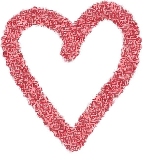 Vector modern heart pattern effect vector