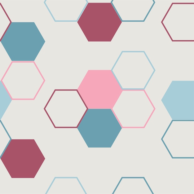 Modern hexagon tile abstract background