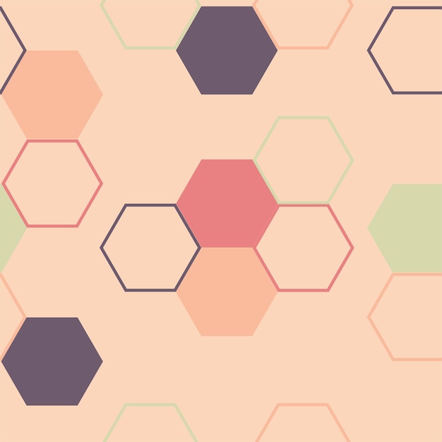 Modern hexagon tile abstract background