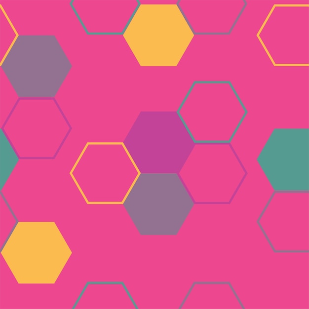 Modern hexagon tile abstract background