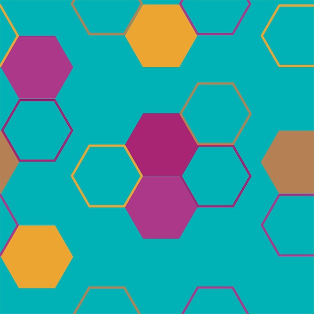 Modern hexagon tile abstract background