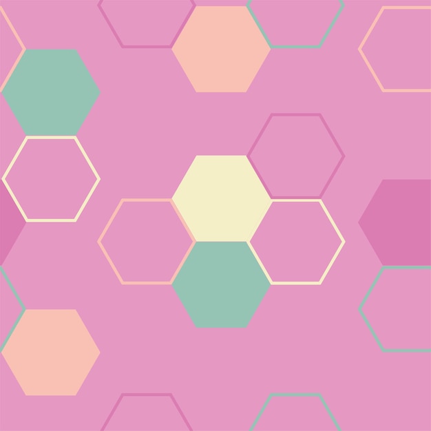 Modern hexagon tile abstract background