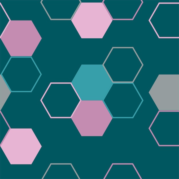 Modern hexagon tile abstract background