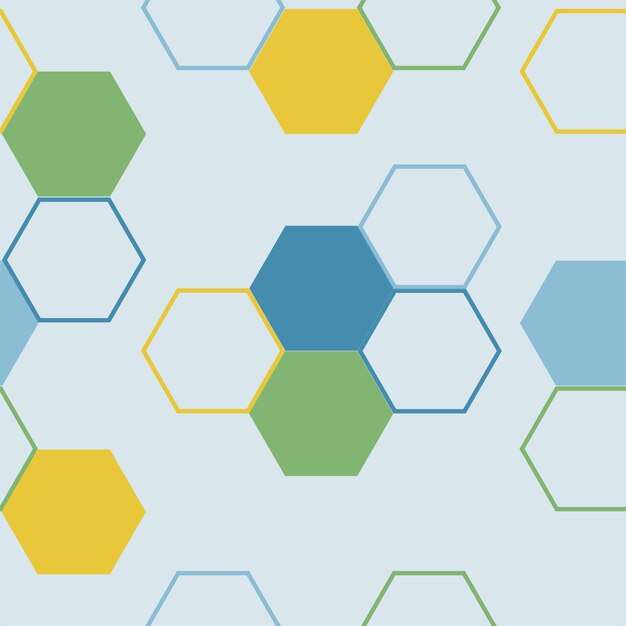 Modern hexagon tile abstract background