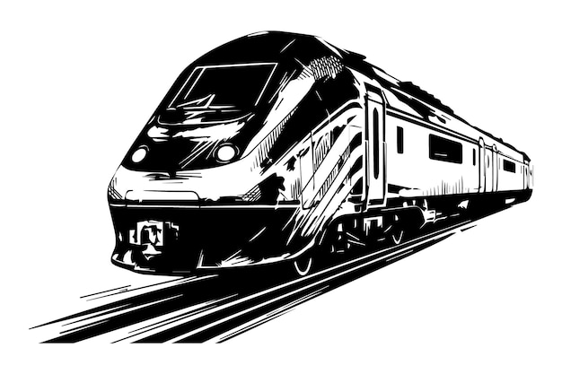 Single one line drawing of train seen from the front prepares to carry  passengers quickly, safely and comfortably to their destination. Modern  continuous line draw design graphic vector illustration. 20277950 Vector Art