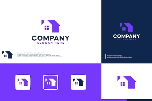 modern home logo property service logo design inspiration