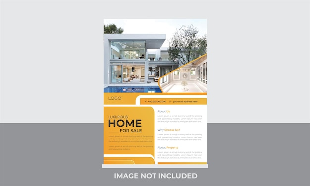 Modern Home Sale flyer template for real estate agent
