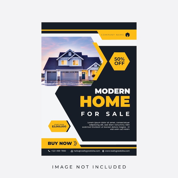 Modern Home For Sale Flyer Template