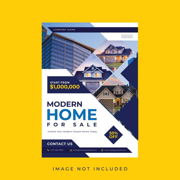 Modern Home For Sale Flyer Template