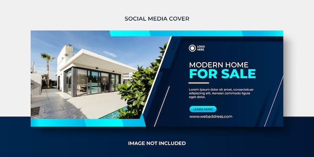 Modern home sale social media banner