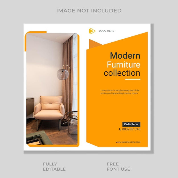 Modern home for sale social media template