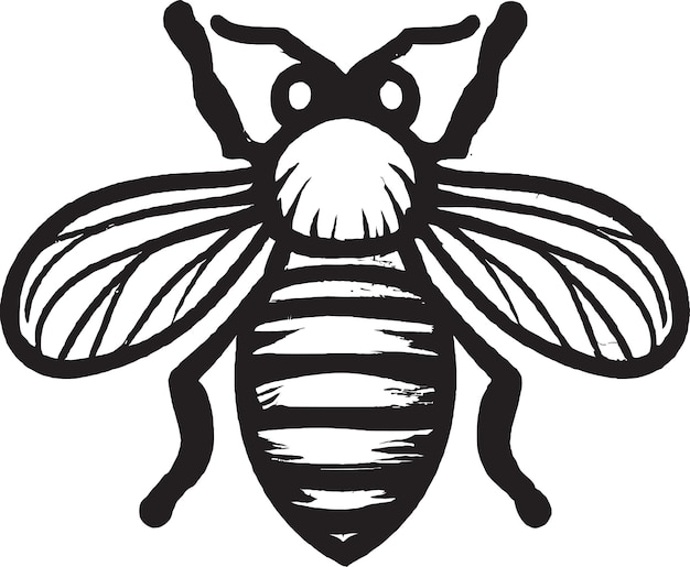 Modern HoneyBee-logo-ontwerp met gedurfde typografie