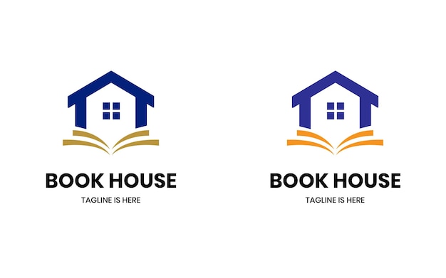 Modern house home real estate building logo design