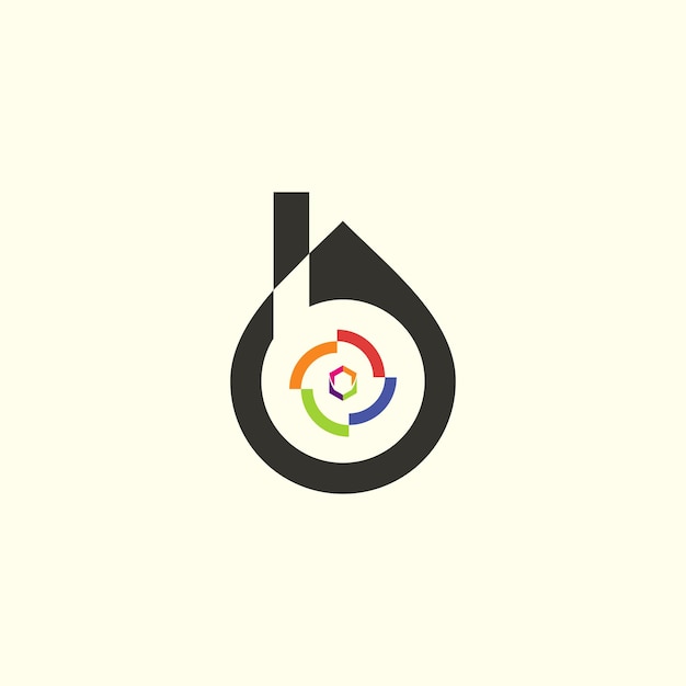 Vector modern house logo design vector icon with creative letter b concept illustration