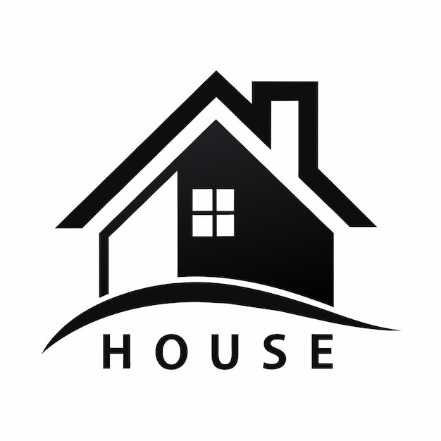 modern house logo vector art illustration 2