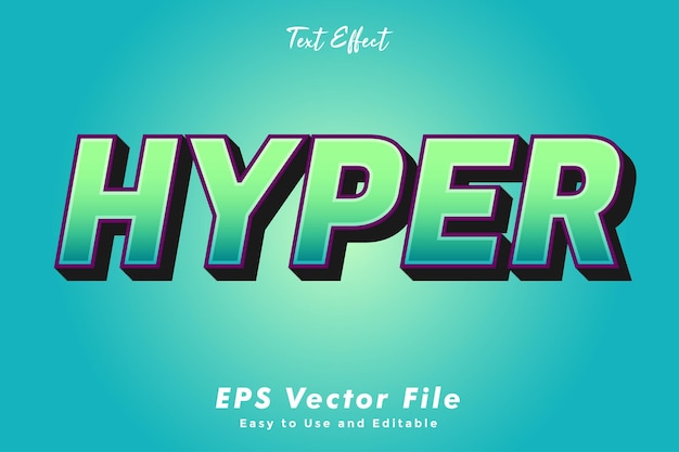 Modern Hyper text typography effect template