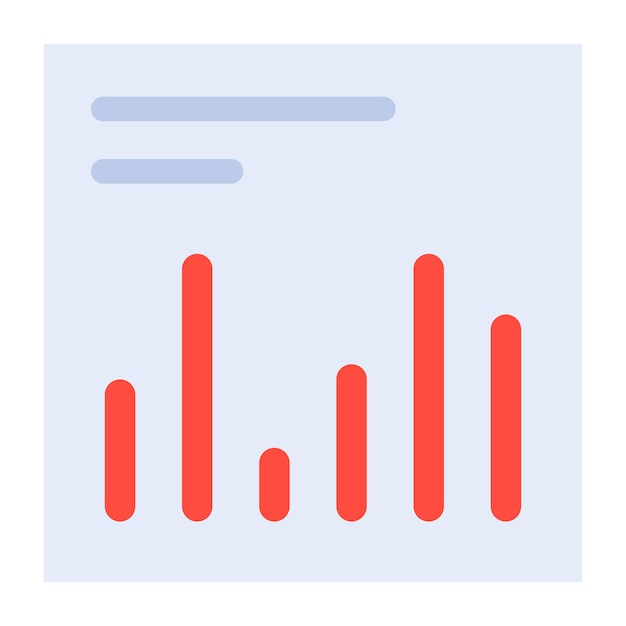 Vector modern icon of data analysis in flat style