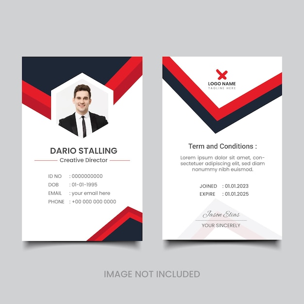 Modern id card template