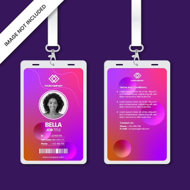 Modern ID Cards Vector Template