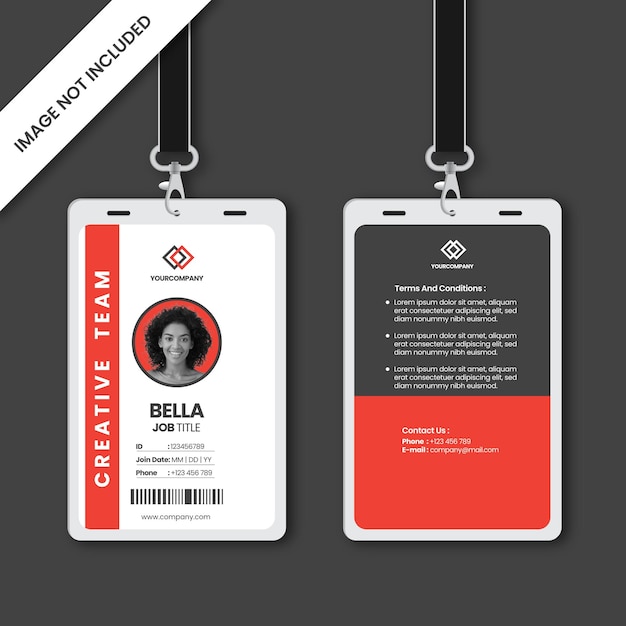 Modern ID Cards Vector Template