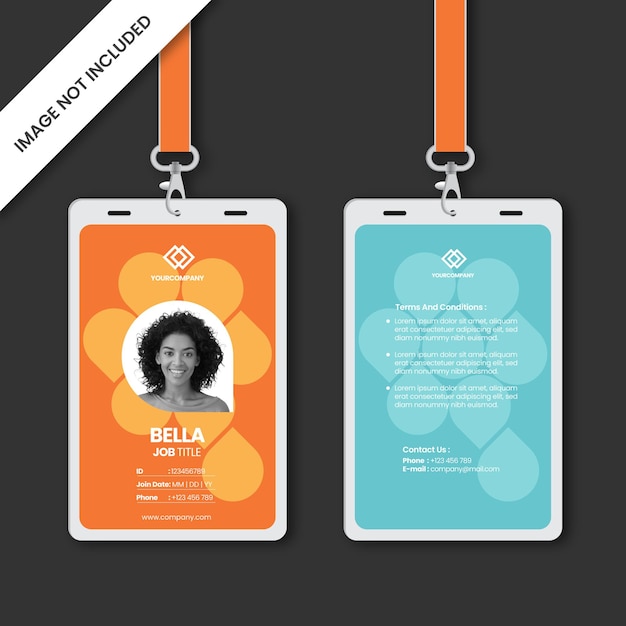 Modern ID Cards Vector Template