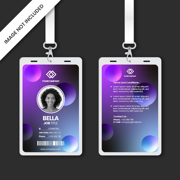 Modern ID Cards Vector Template