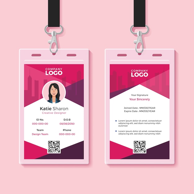 Modern Identity Card Design Template