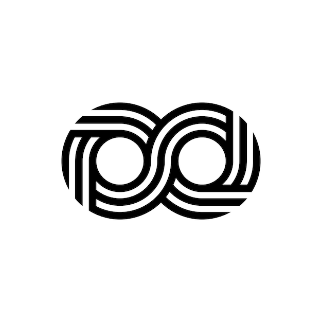 Vector modern infinity logo design