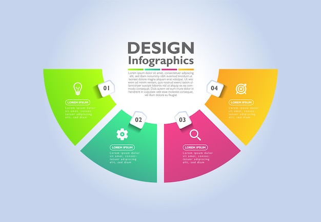 Modern infographic bedrijfsmalplaatjeontwerp