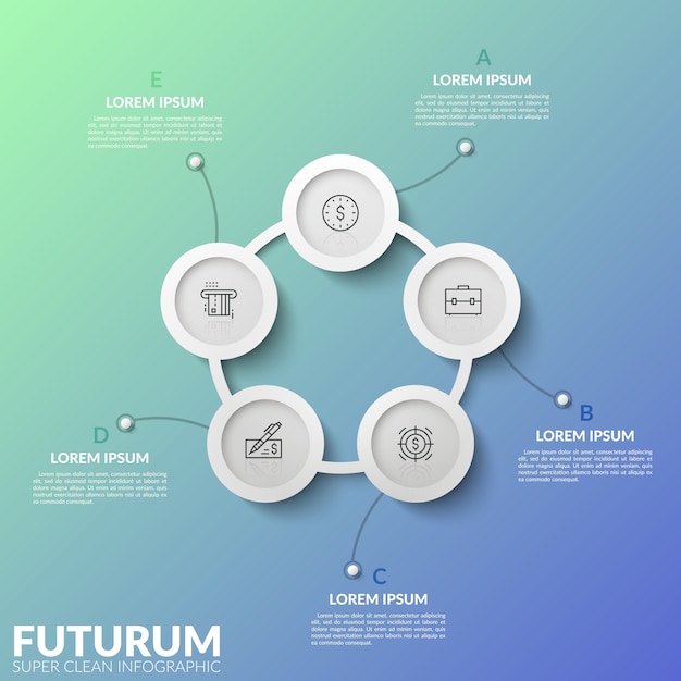Modern infographic design template