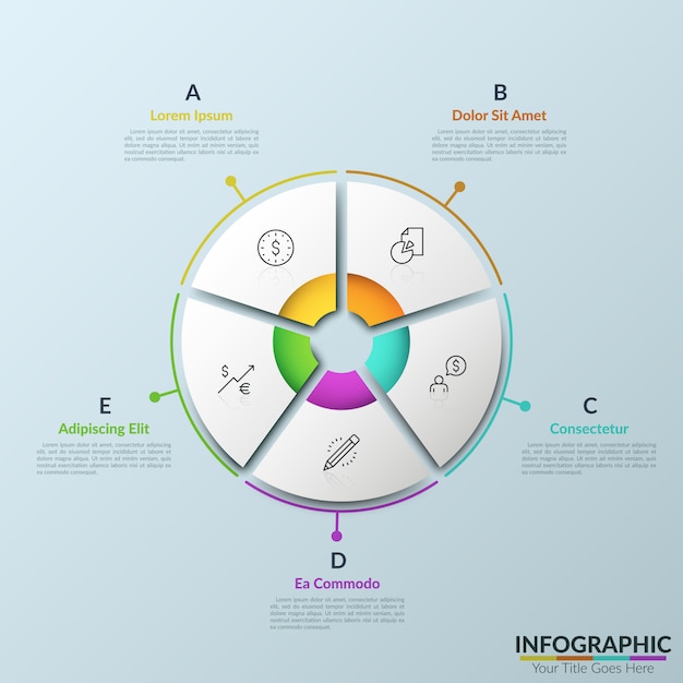 Modern infographic design template