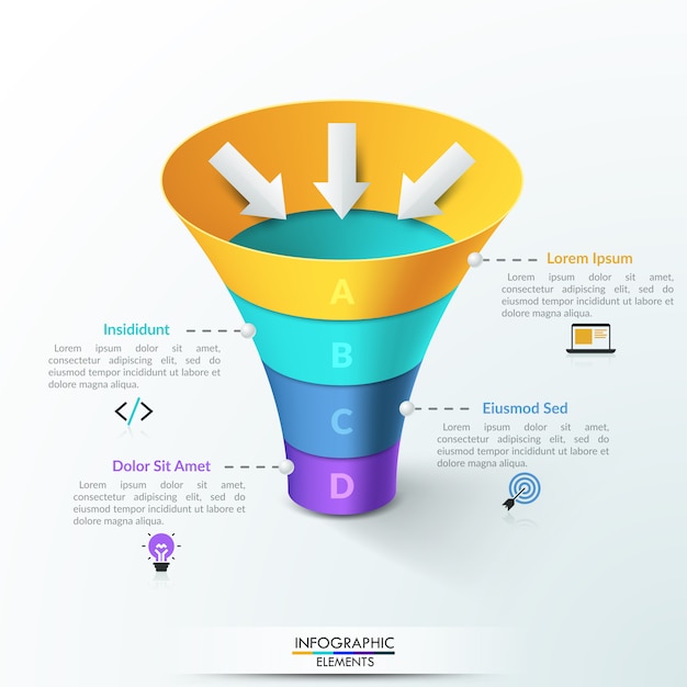 Modello di progettazione infografica moderna