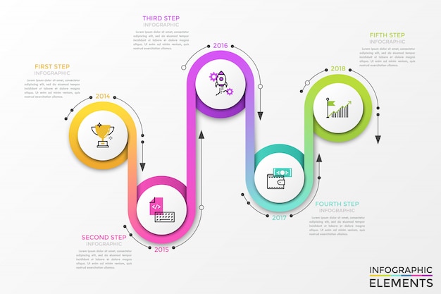 현대 Infographic 디자인 서식 파일