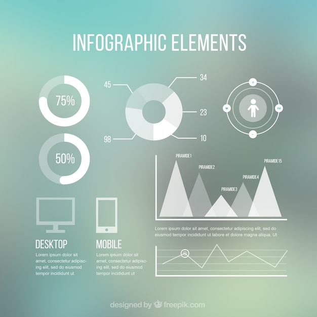 Vettore elementi infographic moderni