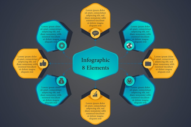 modern infographic suitable to games and historical designs