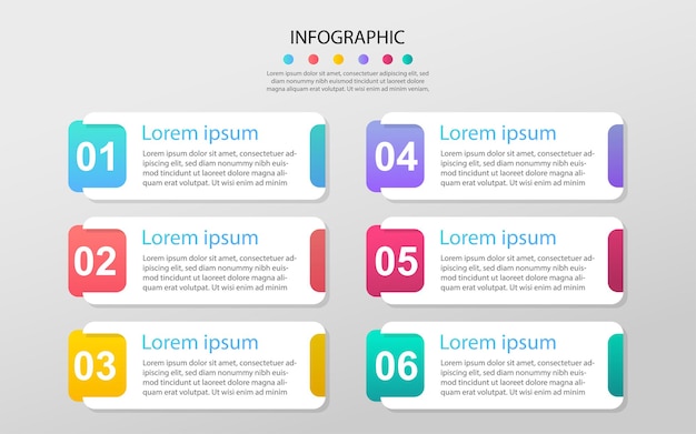 Progettazione di sfondo modello infografico moderno eps 10