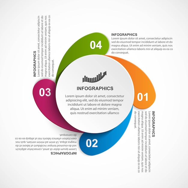 Infografica moderna modello infografica