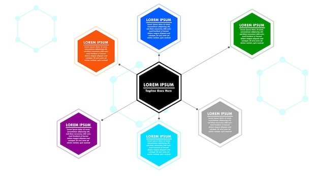 Современный инфографический шаблон Векторный дизайн