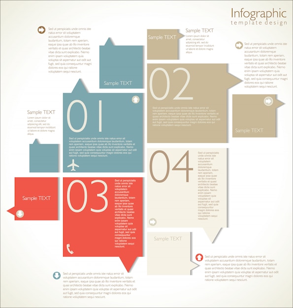 Современный инфографический шаблон