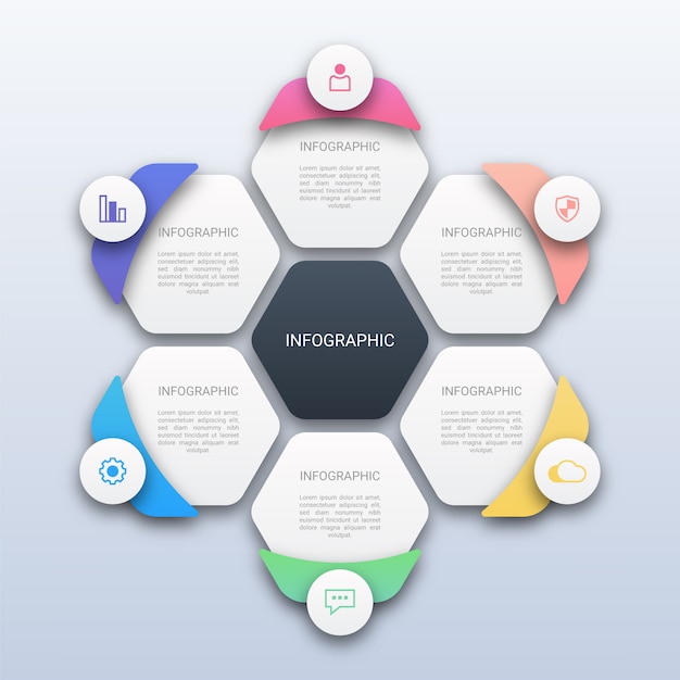 Modello moderno di infografica