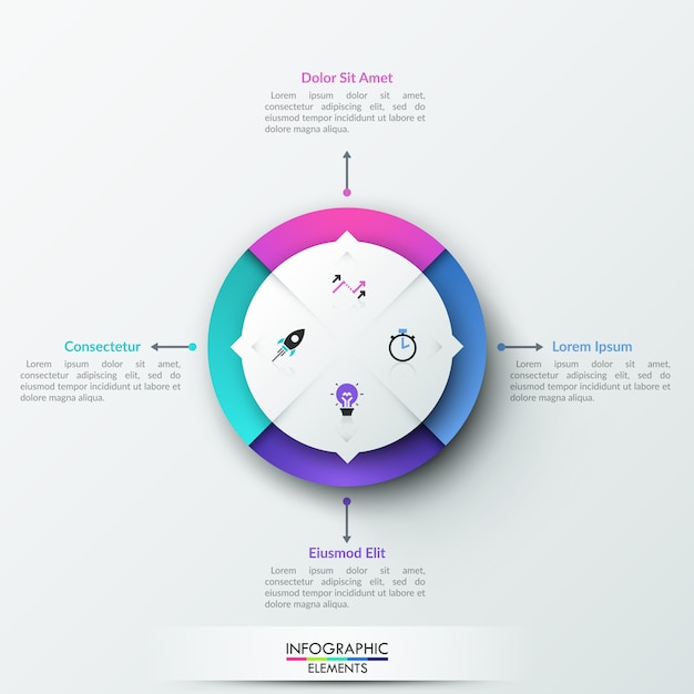 Modello di infografica moderna