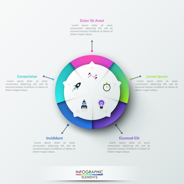 현대 infographic 템플릿