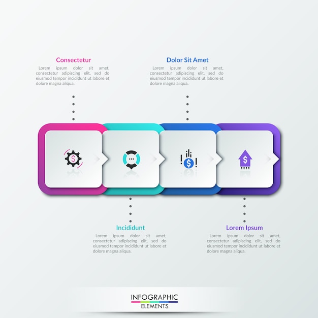 벡터 현대 infographic 템플릿