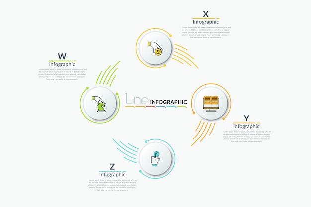 Modello di infografica moderna