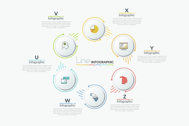 Modello di infografica moderna