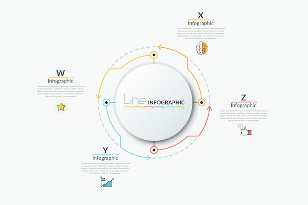 현대 infographic 템플릿