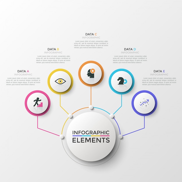 Modello moderno di infografica